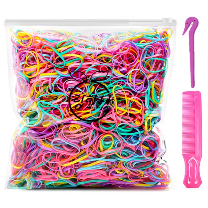 링하나 대용량 머리끈 지퍼백  이지컷  빗 세트 RH3