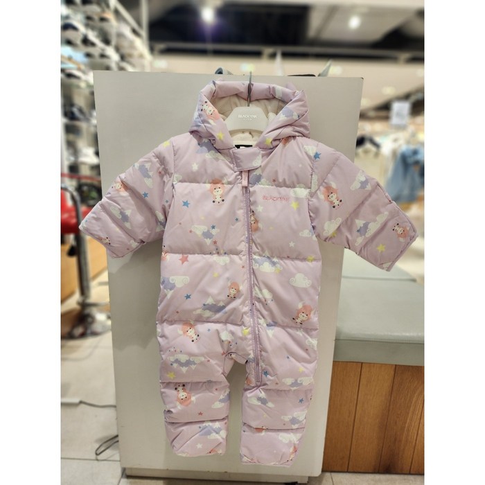 블랙야크키즈 BKO버트다운우주복4 1BKOPW4901 핑크 따뜻한 오리털 패딩 우주복