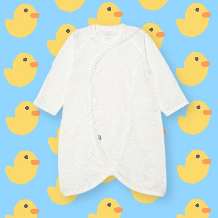 버니데이 코튼메쉬 태열 땀막이 배냇가운