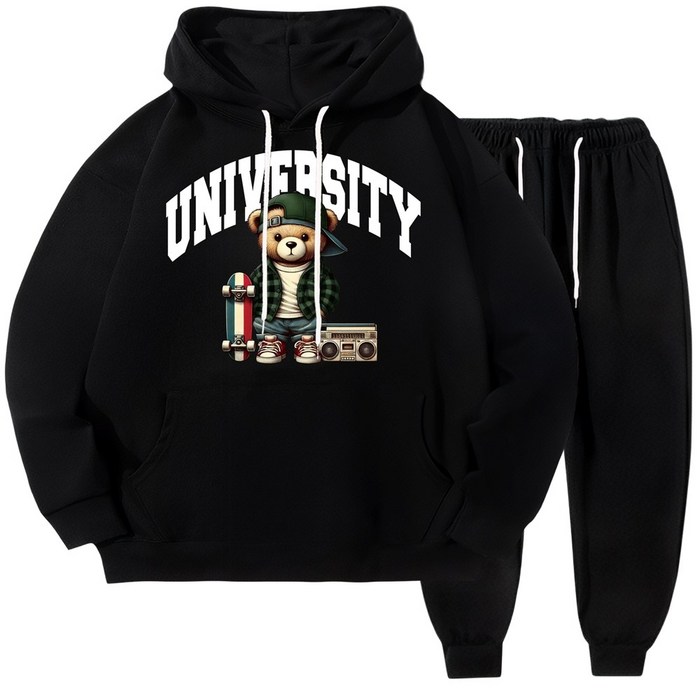 마고MAGO 수박체크 곰 상하 셋트