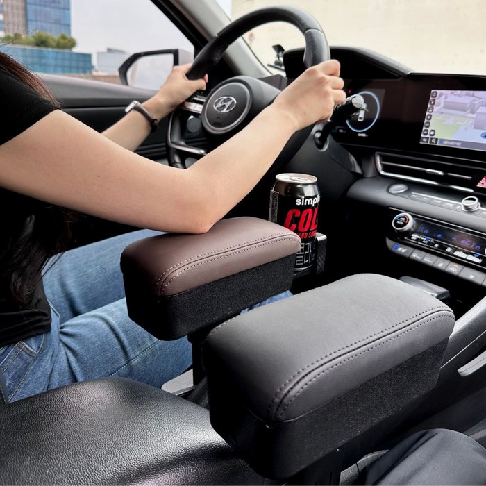 세이보링 차량용 팔걸이쿠션 팔꿈치쿠션 사이드수납