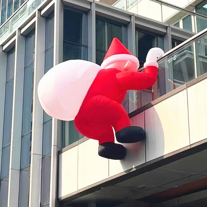 버전 야간사용 불빛 입간판 2M 인형 벽타는산타 풍선