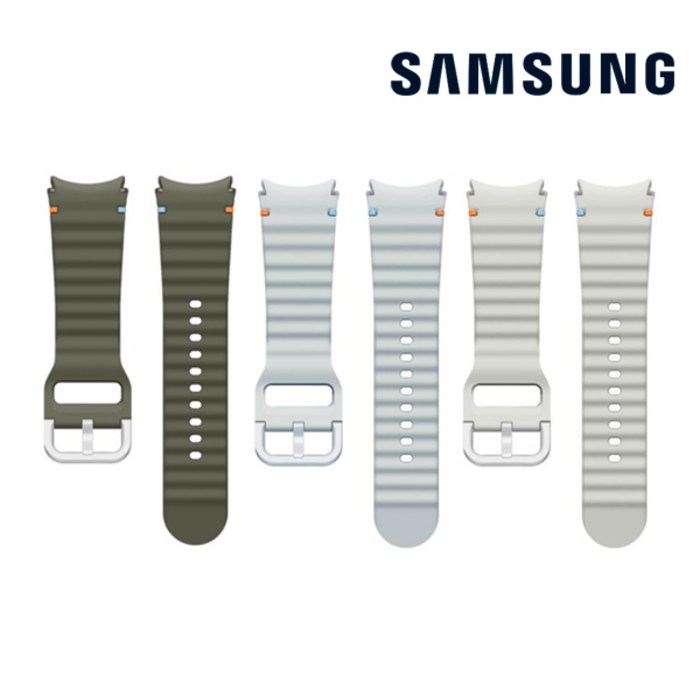 삼성 정품 갤럭시 워치7 스트랩 40mm 워치 4 5 6 7 프로 실리콘 스트랩 삼성정품 물결 스트랩