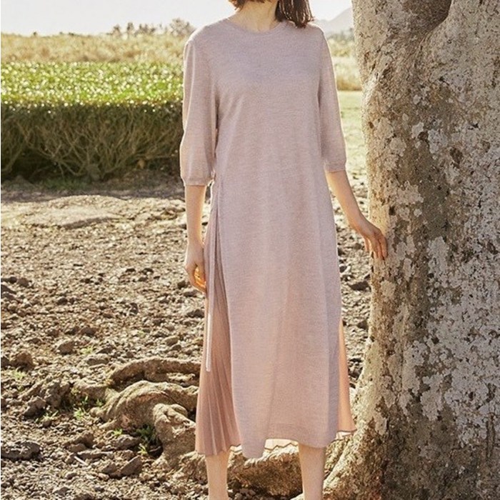 지스튜디오 베이지55,66런칭가 9900021 리버시블 니트 원피스 885674