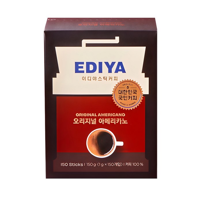 이디야 오리지널 아메리카노 원두커피믹스, 1g, 150개입, 1개 이디야 오리지널 아메리카노 원두커피믹스, 1g, 150개입, 1개