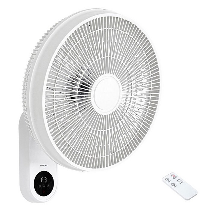 에어보나 리모컨 벽걸이 선풍기, AB508WR