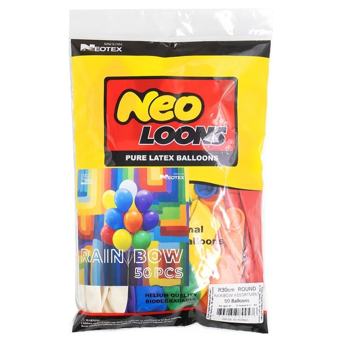 네오룬스 믹스패키지 레인보우어소트 30cm 50p, 레인보우어소트, 1개