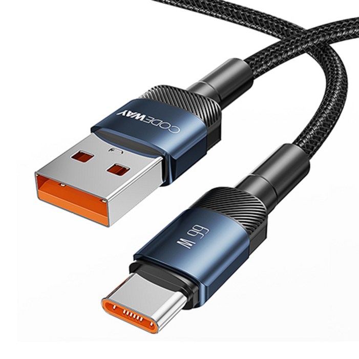 코드웨이 USB AC타입 고속 충전케이블, 1.2m, 블루, 1개 코드웨이 USB AC타입 고속 충전케이블, 1.2m, 블루, 1개