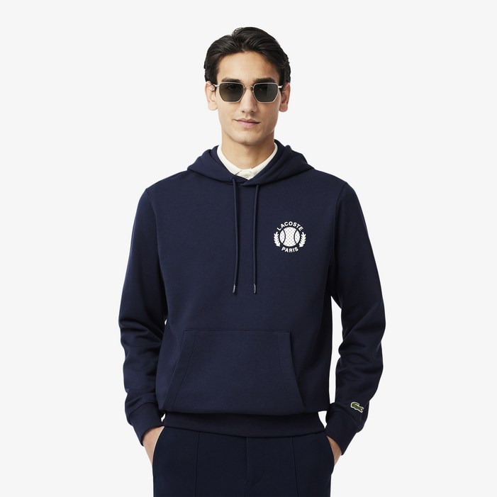 라코스테 남성용 테니스 면 후드 티셔츠 SH976455G