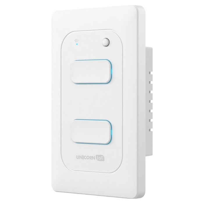 유니콘아이오티 2구 WIFI방식 무선원격제어 스마트 벽스위치 TSSW2