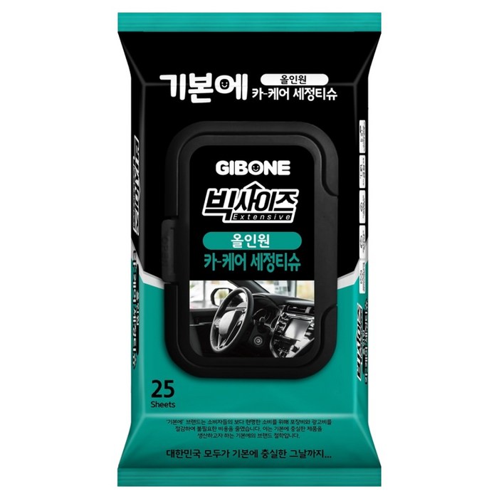 기본에 빅사이즈 올인원 카 케어 세정티슈