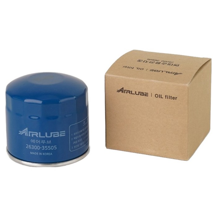 에어루브 현대 기아 승용 전차종 오일필터, 1개, 2630035505