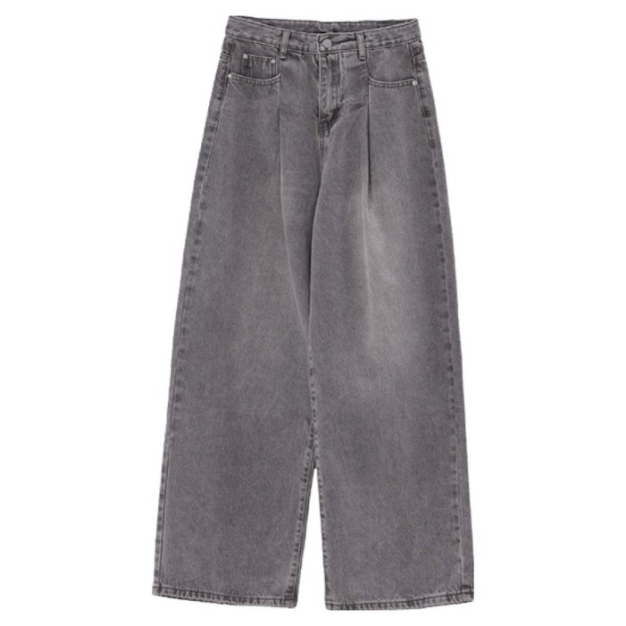 시크폭스 여성용 카에아 핀턱 와이드 데님팬츠 52DP609