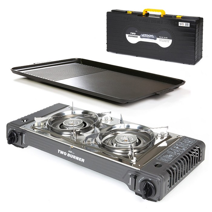 맥스 투버너 가스렌지  불판, 혼합색상, 1세트