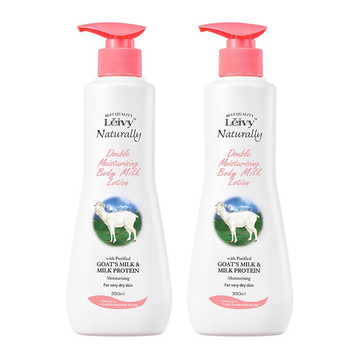 레이비 산양유 바디로션 플로럴 코튼향, 350ml, 2개