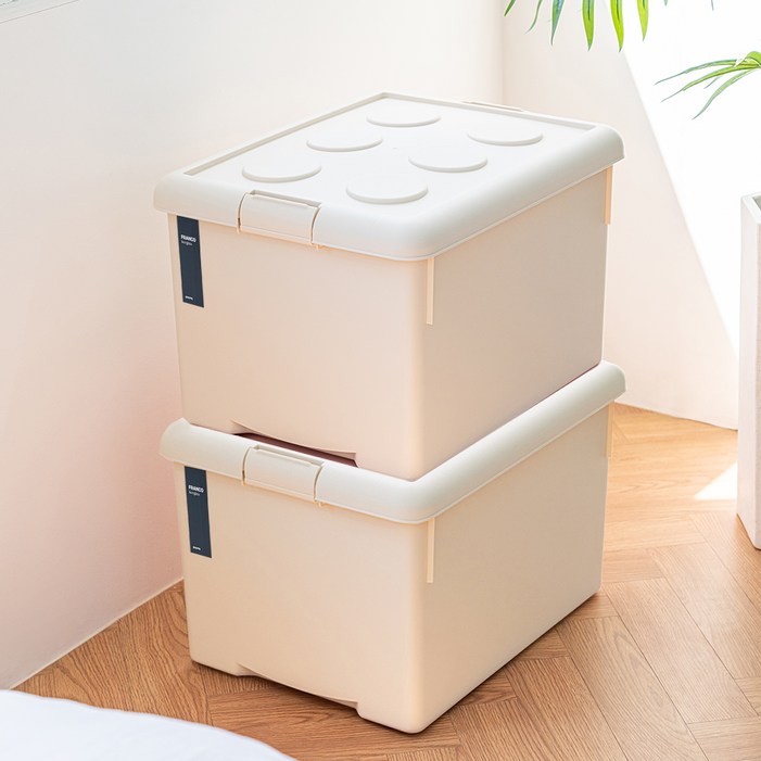 프랑코홈 리빙박스, 베이지, 2개