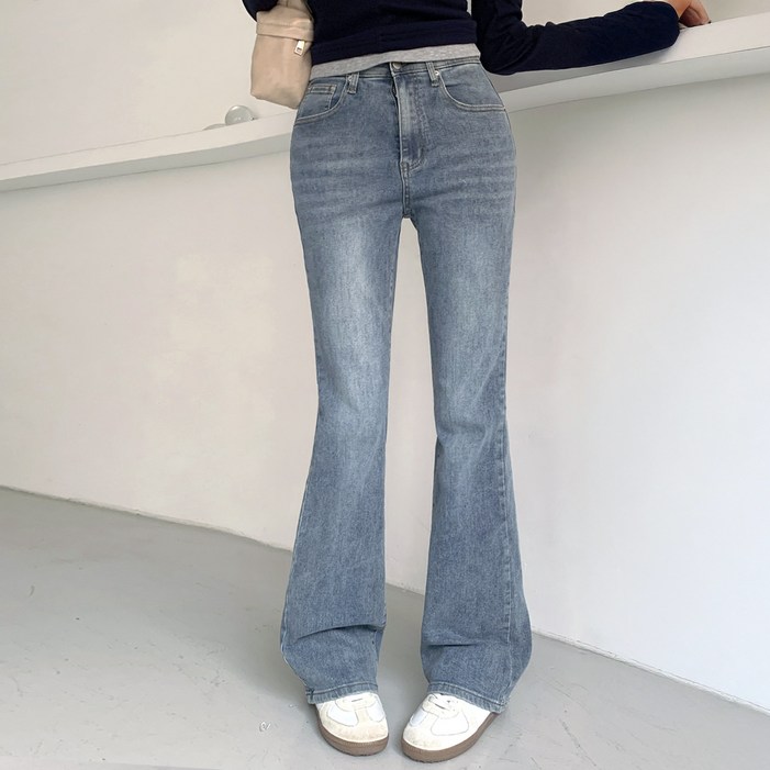 플랜데이 주식회사 여성용 숏 미디움 롱 기장 니키 히든밴딩 스판 베이직 부츠컷 팬츠