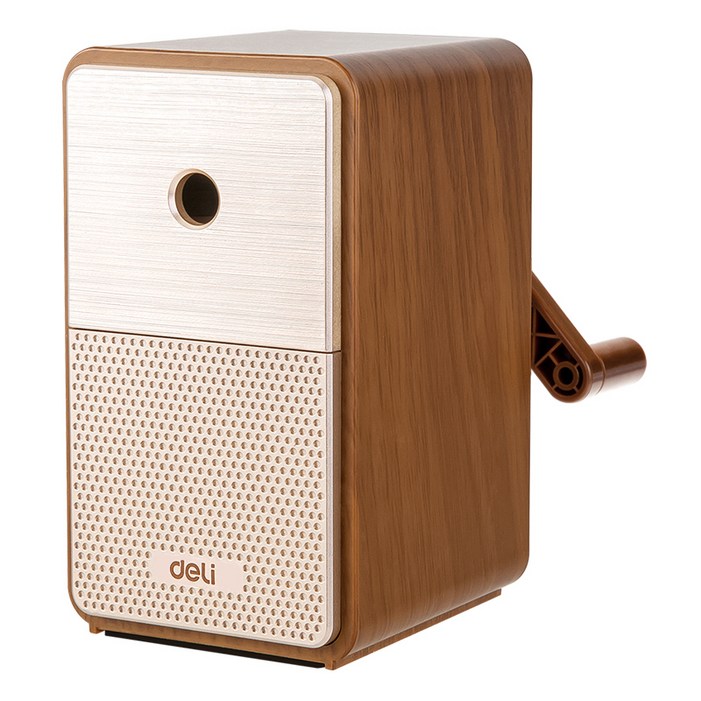 델리 레트로 스피커 모양 5단 심조절 회전식 연필깎이