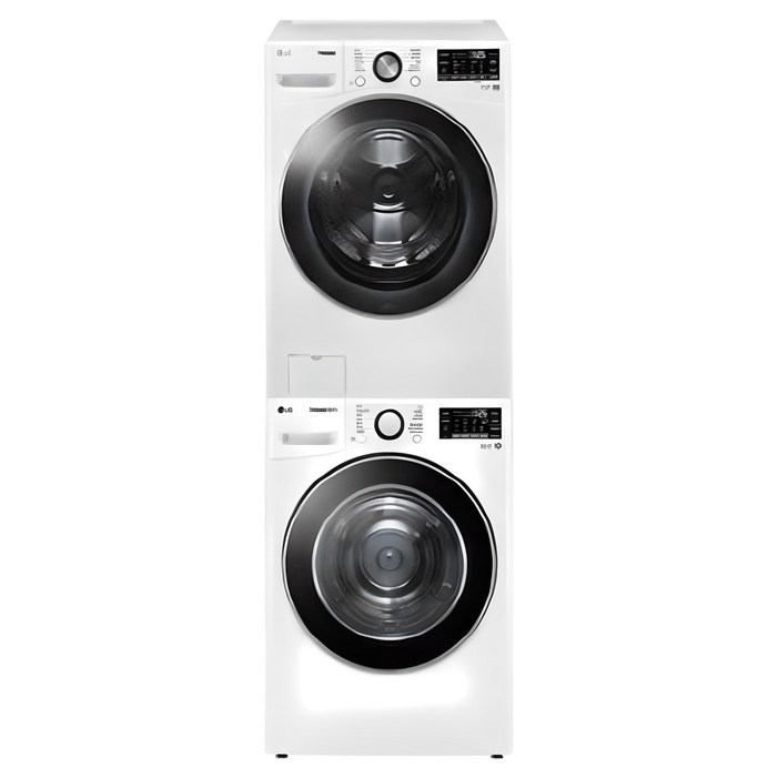 LG전자 트롬 세탁기 F24WDWP + 건조기 RH19WTWN 24kg + 19kg 방문설치