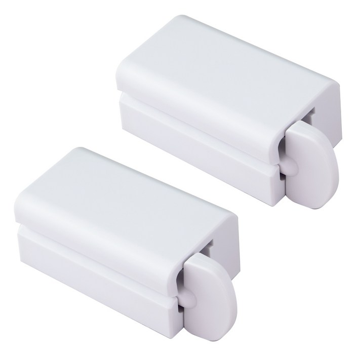 탐사 마그네틱 탈부착 치약짜개, 화이트, 2개