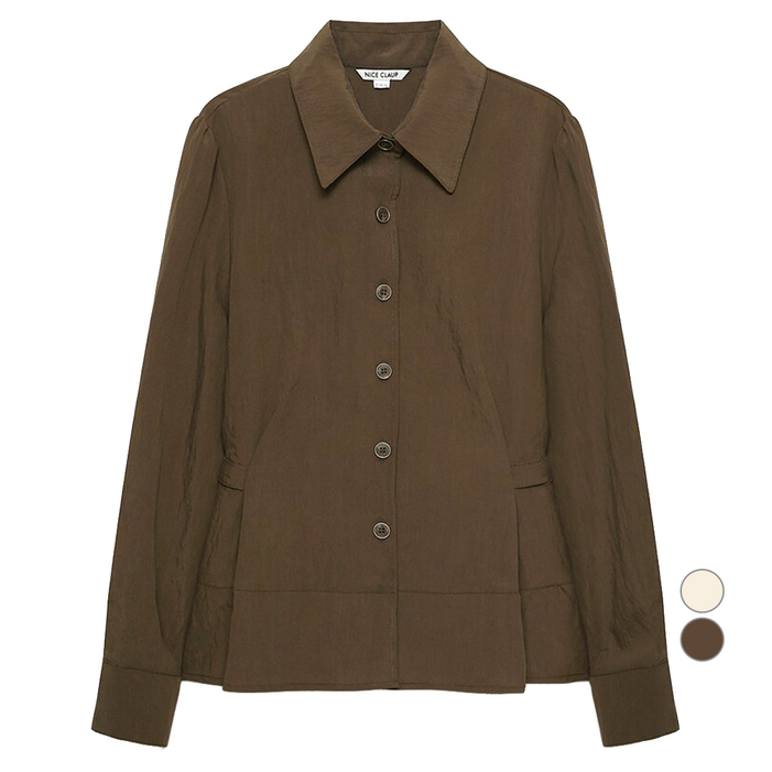 나이스클랍 여성용 허리라인 포인트 브라우스 A244PWB904