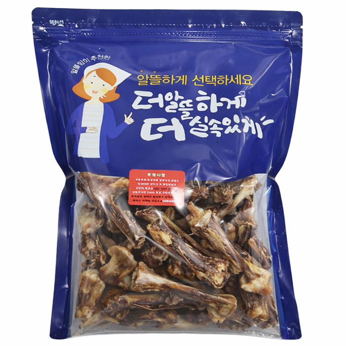 수제명가 오리도가니 대용량 500g 강아지 수제 개껌, 1개, 오리도가니500g