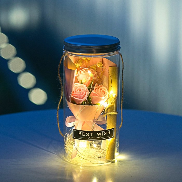 아르띠콜로 장미꽃 LED 크라프트 편지지 선물 세트 아르띠콜로 장미꽃 LED 크라프트 편지지 선물 세트