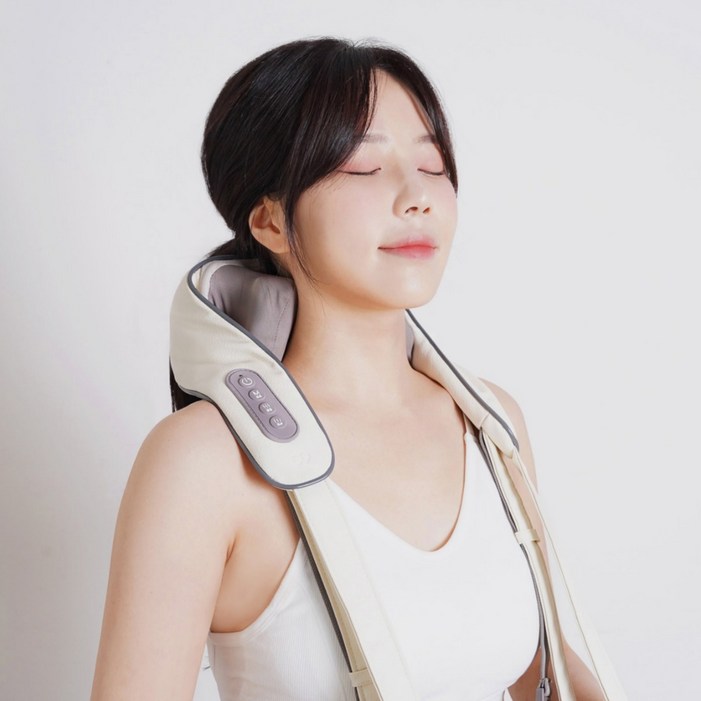 클로 넥앤프로 무선 목 어깨 마사지기 안마기 기계 허리 승모근 지압기, CLOER4001, 베이지 클로 넥앤프로 무선 목 어깨 마사지기 안마기 기계 허리 승모근 지압기, CLOER4001, 베이지