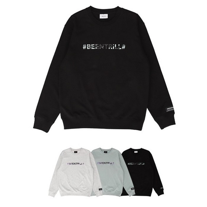 빈트릴 플로우 해시태그 오버핏 맨투맨 BA213RM003 빈트릴 플로우 해시태그 오버핏 맨투맨 BA213RM003