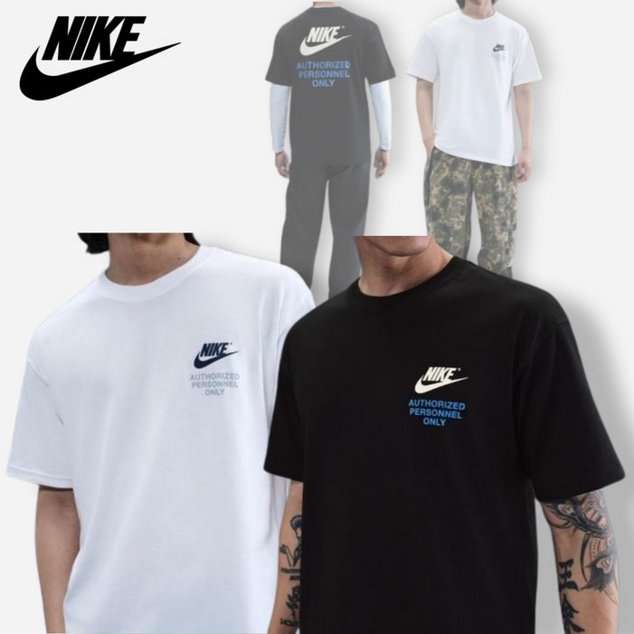 [100%정품/빠른출고] 나이키 NSW 푸츄라 아이콘 스우시 반팔 티셔츠 남녀공용 데일리 캐주얼 반팔티 커플티