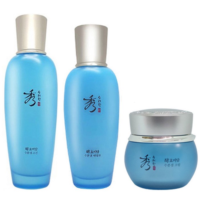 수려한 효비담 수분샘 스킨+에멀전+크림 3종세트 (160ml+130ml+75ml)