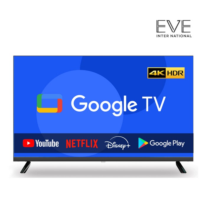 이브이 50인치 127cm UHD 스마트 구글TV 제로베젤 에너지효율 1등급, 고객직접설치, 스탠드형, 50인치 UHD 구글TV, 127cm