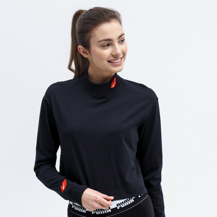 나이키 여자 네루 목티셔츠 블랙 화이트 루즈핏