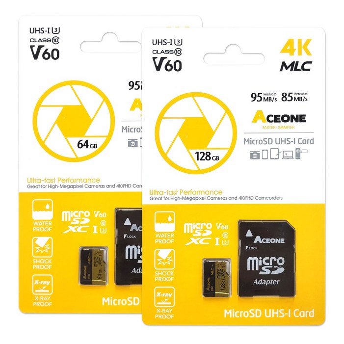 에이스원 PRO 마이크로 SD 메모리카드 MLC 액션캠 캠코더 4K, 1개, 256GB