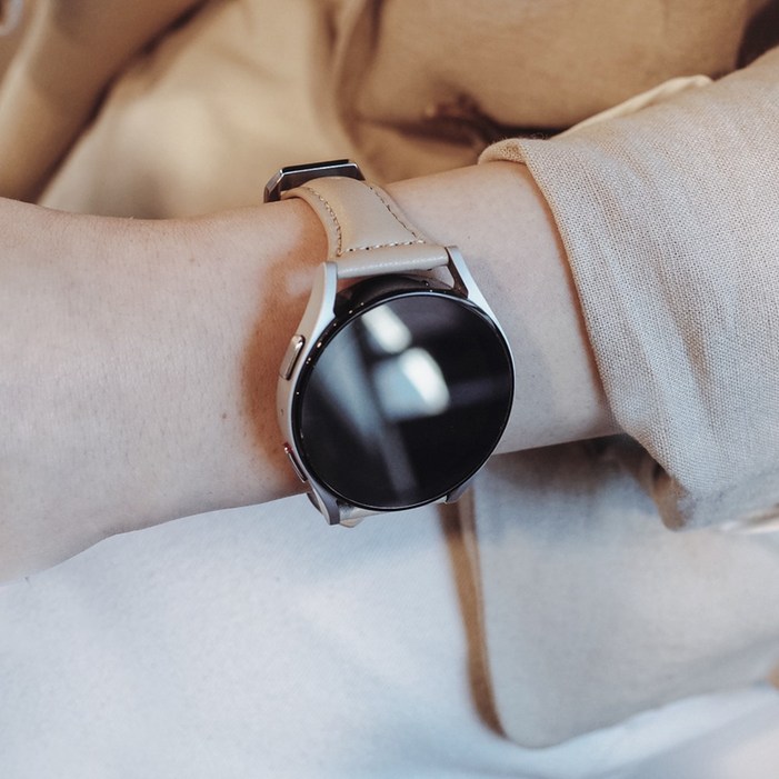 아이비온 갤럭시 워치 호환 가죽 슬림 버클 스트랩 밴드 40 44