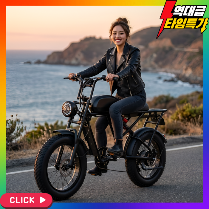 모토라인 피닉스 자토바이 전기 팻바이크 MTB 전기자전거 출퇴근용 배달용 스쿠터