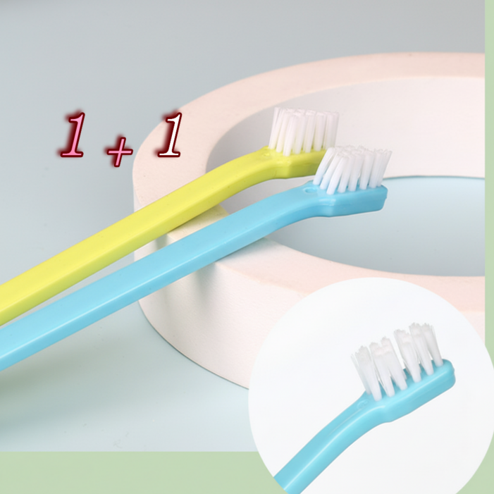 쥬커머스 강아지 고양이 부드러운 치석제거 칫솔