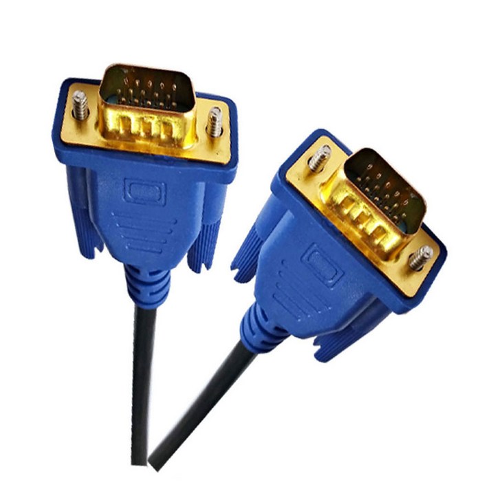 RGB 모니터 케이블 컴퓨터 노트북 TV 프로젝트 연결 RGBVGA to RGBVGA RGB 모니터케이블, 1.5m, 1개