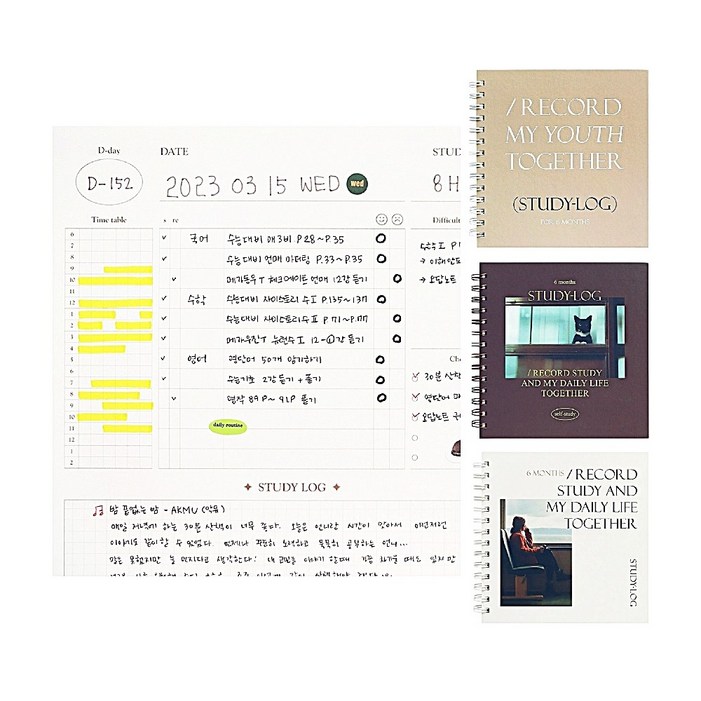 하반기다이어리 6개월다이어리 타임트래커다이어리