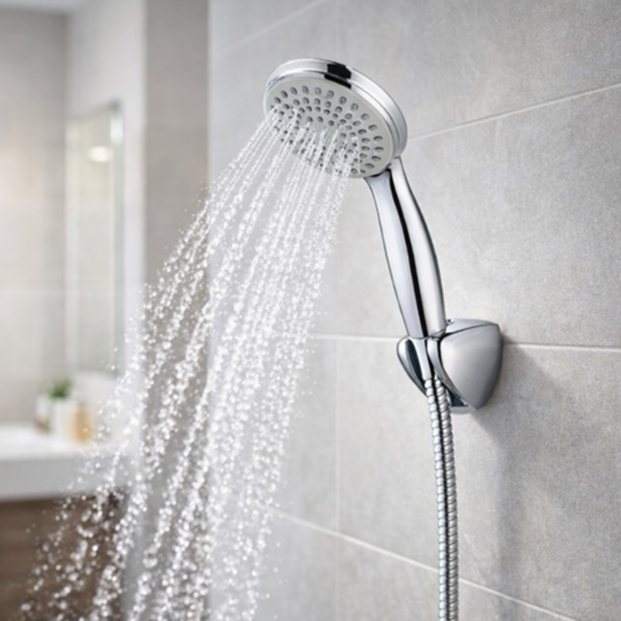 대림바스 국산 샤워헤드 크롬 곡선형