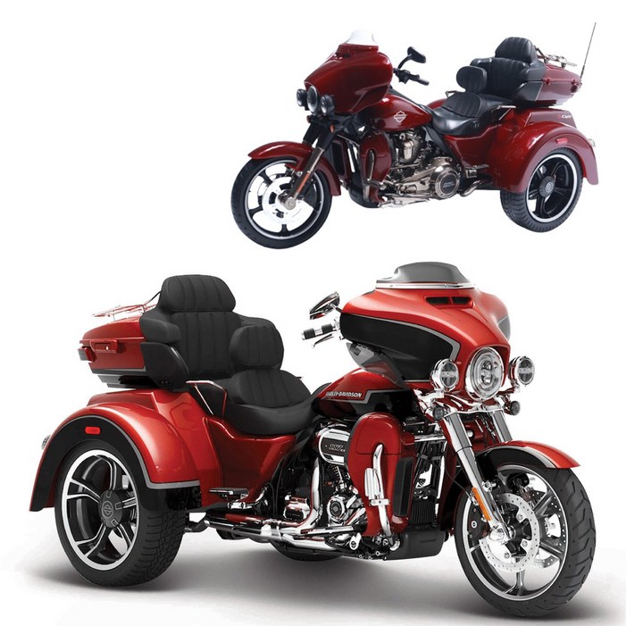 112 할리데이비슨 3륜 오토바이 모터사이클 트라이크 글라이드 다이캐스트, 2021 CVO Tri Glide Red 112 할리데이비슨 3륜 오토바이 모터사이클 트라이크 글라이드 다이캐스트, 2021 CVO Tri Glide Red