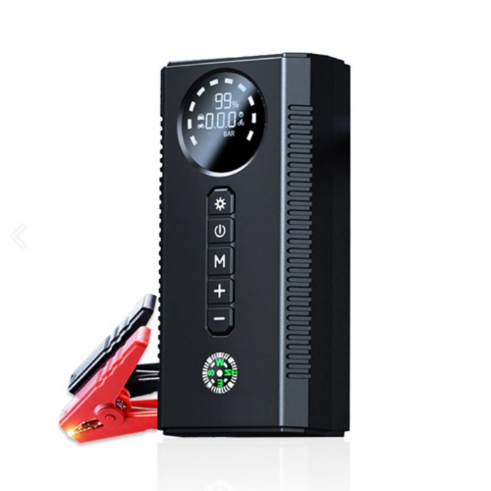 HOTAX 독일기술 확실한 자동차 점프스타터 배터리 방전 카스타터 점프선 밧데리 긴급, 1개, 129800mAh