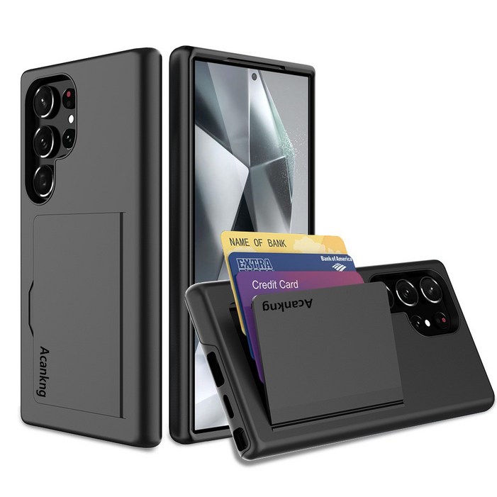 아칸크  카드 수납 범퍼 하드 휴대폰 케이스