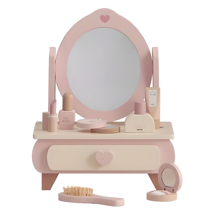 피에스타 우드 테이블 화장대 세트