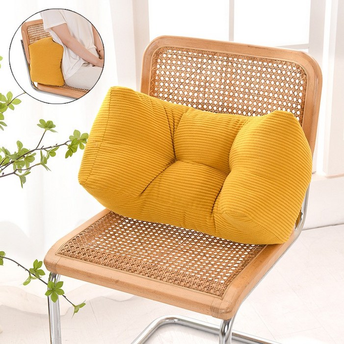 Arsjuo 인체공학 등받이 의자 바른자세 허리 쿠션