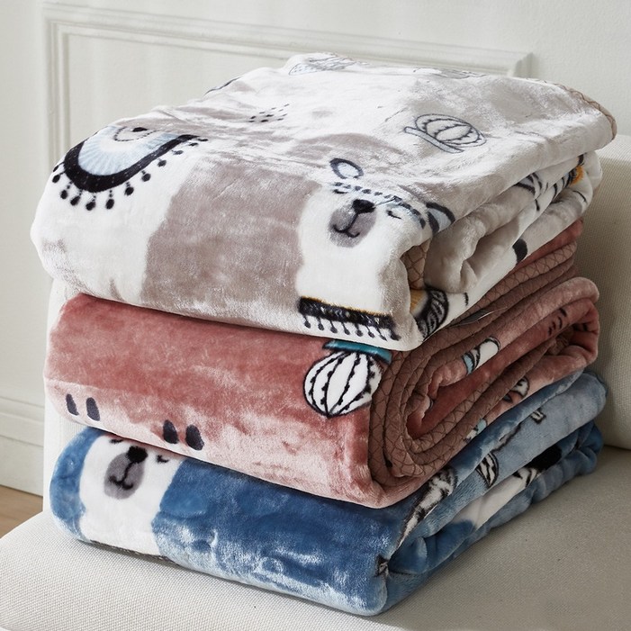 이솔홈 라마 양면 밍크담요 대형150X200