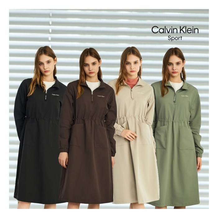 캘빈클라인스포츠 25FW 여성 기모 원피스