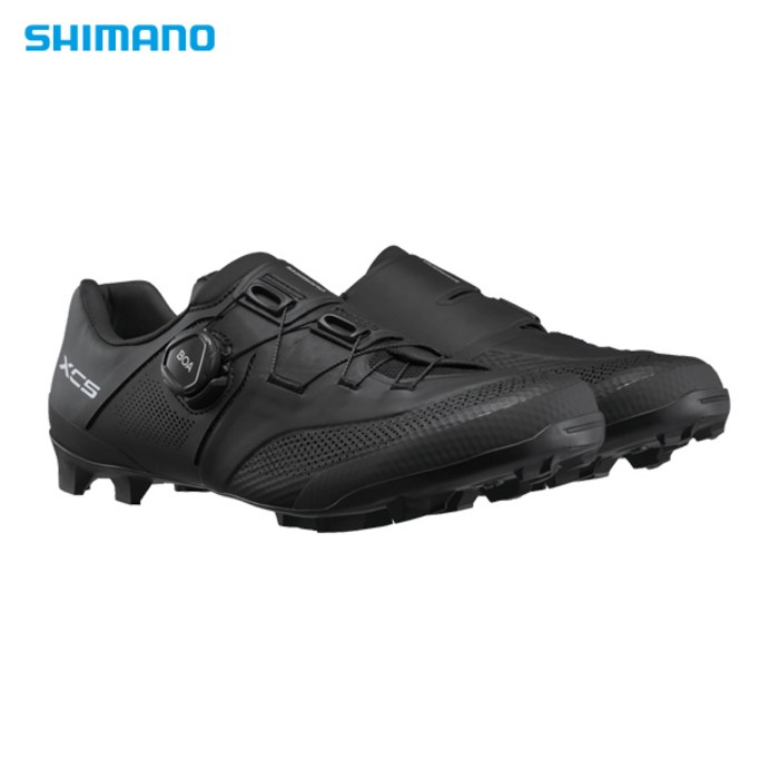 시마노 SHXC503 그래블 카본 MTB 클릿슈즈, EU 44, 블랙 와이드