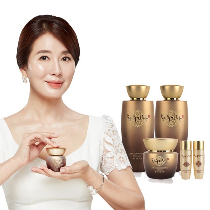 타임특가 황후지화 프리미엄 케어 한방 3종세트 주름개선 기능성 아데노신 저자극 쇼핑백증정, 1세트