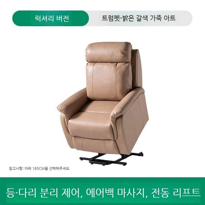 전동 리클라이너 안락의자 효도선물 전동승강 소파 허리받침 마사지체어 부모님추천